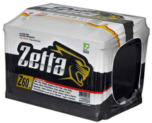 Bateria Zetta z60d mfa 60 Amperes para Carro